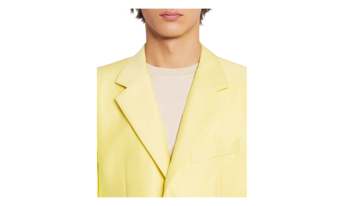 SILK WOOL SINGLE-BREASTED JACKET "YELLOW" RM JA0008 4496 E23 810
