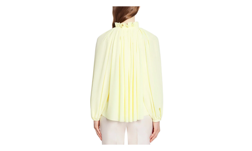 SILK FLARE SLEEVE BLOUSE "CITRON" RW TO0014 4868 P23 87