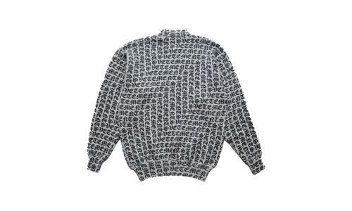 Vetements Gothic Monogram Sweater Grey "Grey" UA65KN210G