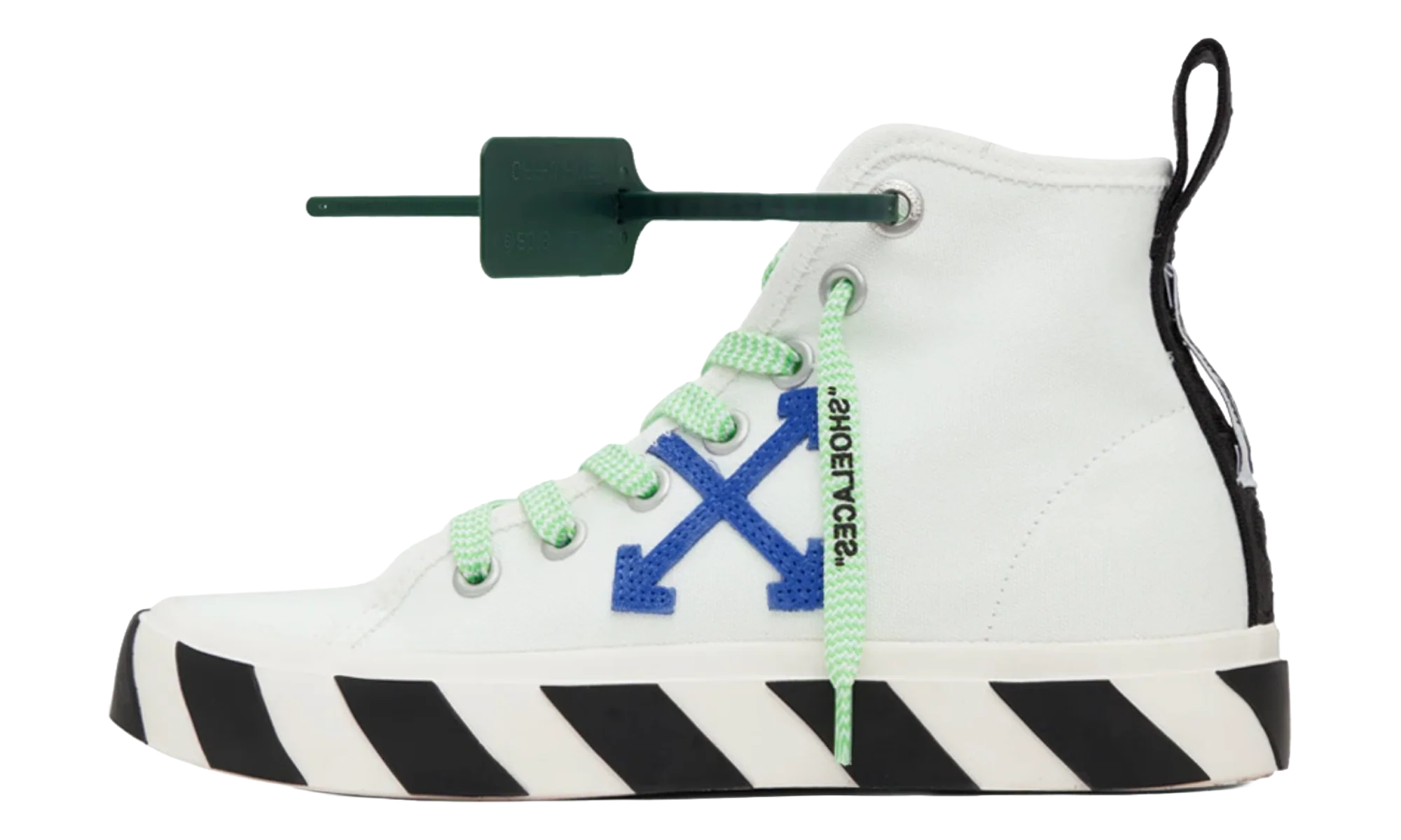 Vulcanized Mid Top "White Blue Arrow" OMIA119F22FAB0010146