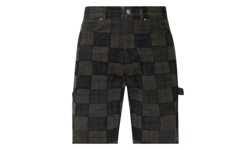 Checkered Carpenter Jeans "Brown" AMBMJE1096 210