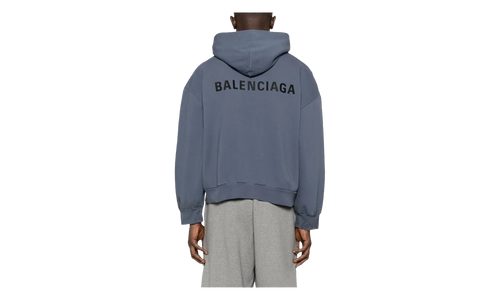 Back Zip Up Hoodie Regular Fit "Faded Dark Blue / Black" 803264 TTVG1 3364