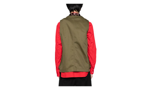 Pocket Casual Vest "Burgundy Khaki" PP V004 051