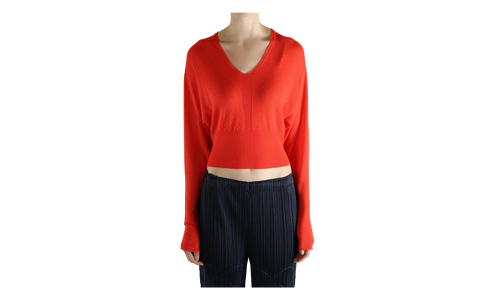 V Cropped Top WMNS "Coral" RP01F6665 WS 83
