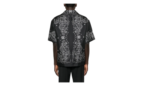 Bandana Paint Bowling Shirt "Black" AMTOSH1049 001
