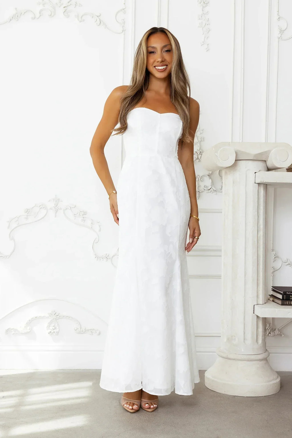 Sea Kissed Strapless Maxi Dress