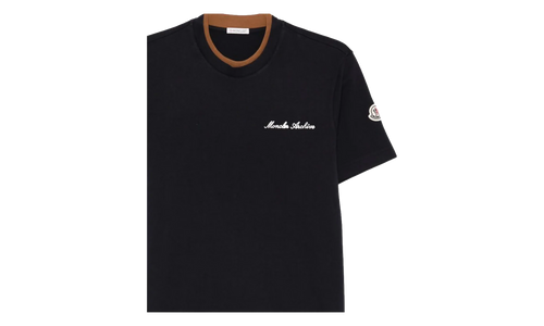 Crew Neck Short Sleeve T-Shirt "Navy Blue" MON56