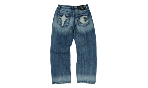 TC Bone Leather Denim Pants "Blue" TC25PT2101