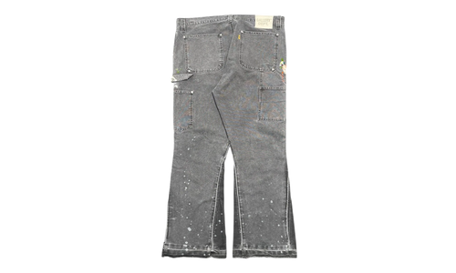 LA Carpenter Pants Flare Paint Splatter "Charcoal Multi" GD135