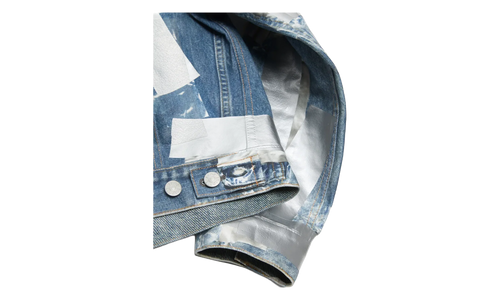Printed Tape Denim Jacket "Blue" B90886AUZ