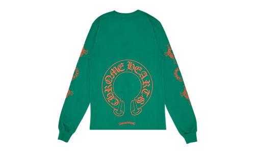 Horseshoe Cross Logo Long-Sleve "Green/Orange" CHRM0688