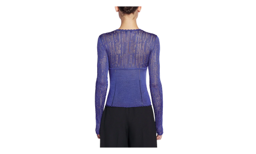 LONG-SLEEVE KNIT CARDIGAN "BLUE" RW CA0001 K034 E24 224