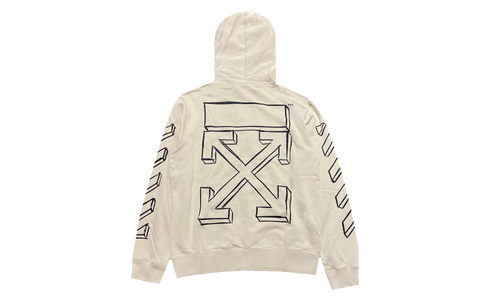 Outline Marker Arrow Hoodie "Beige" OMBB097G20FLE0021710
