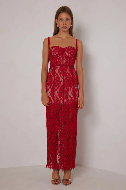 Alessandra Dress - Red
