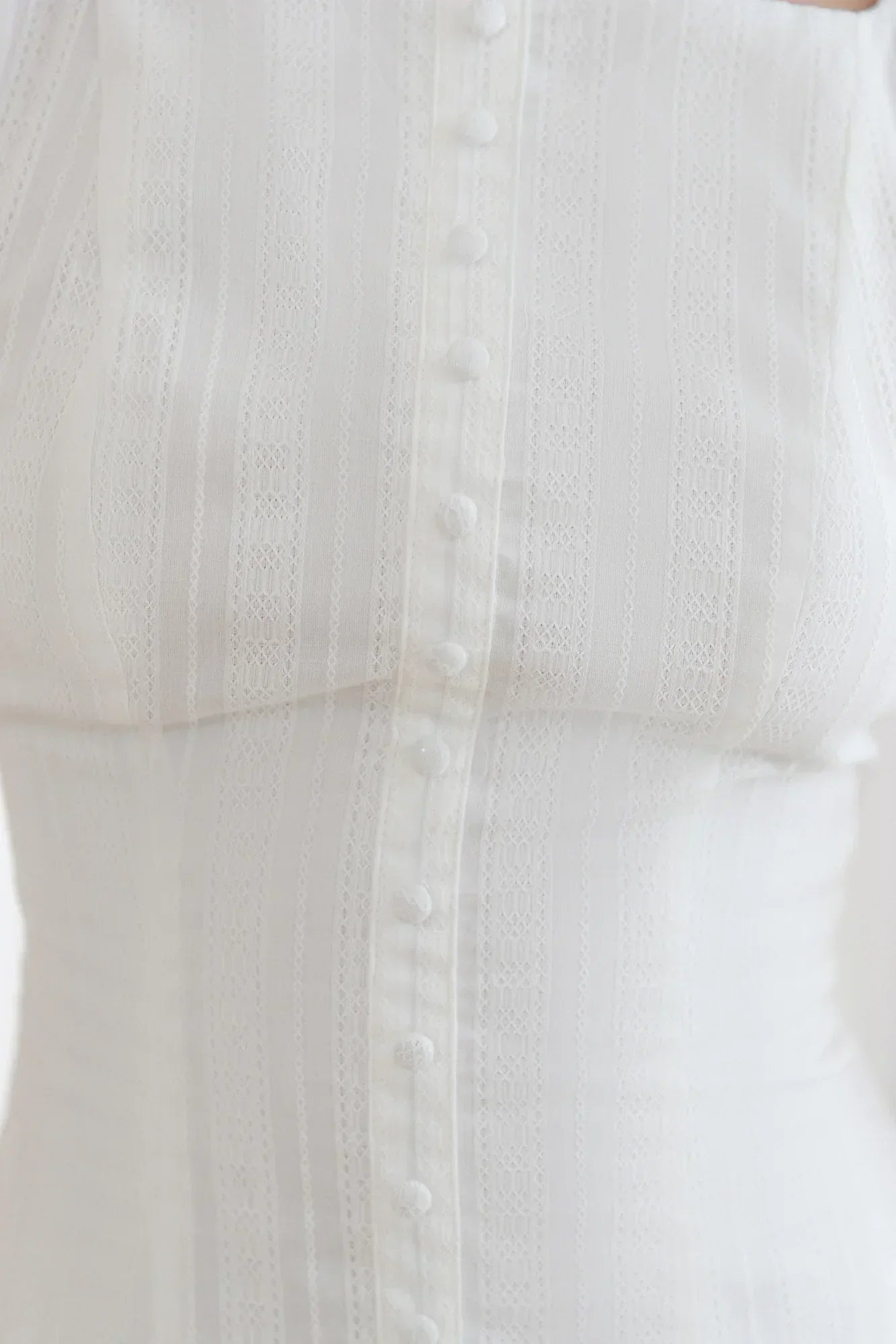 Dainty Style Mini Dress White