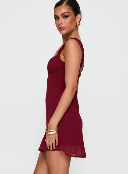 Solasta Mini Dress Red