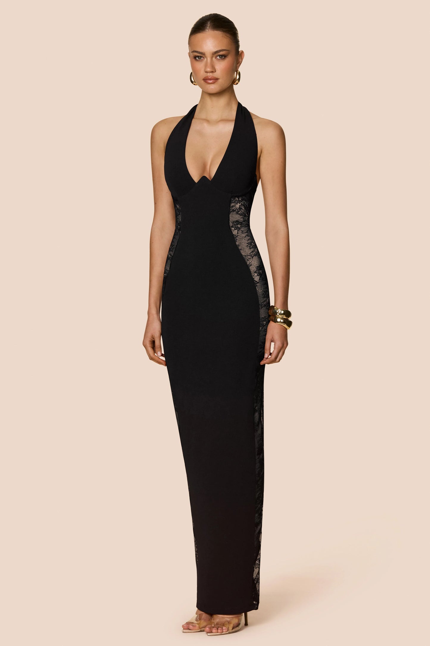 Nookie Boudoir Gown - Black