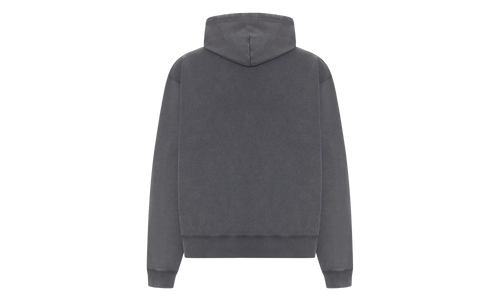 Oversized Drawstring Hoodie "Washed Black / White" 858143 TTVN6 9034