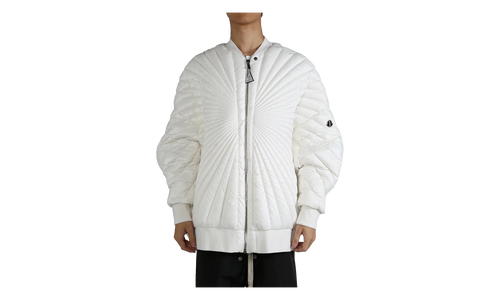 Rick Owens Woven Radiance Peter Jacket "Milk" MON40