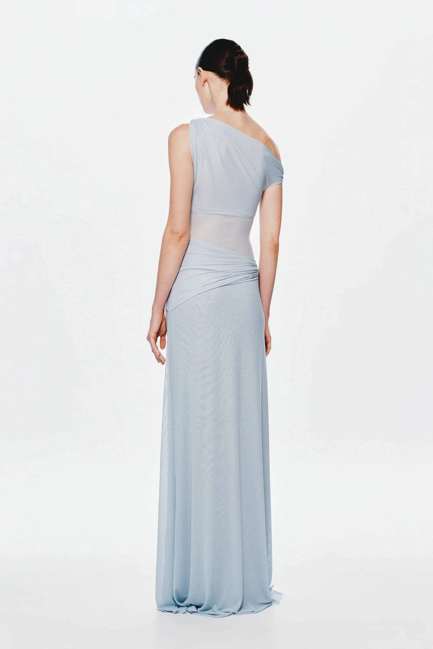 Misha Sisal Mesh Maxi Dress - Dove
