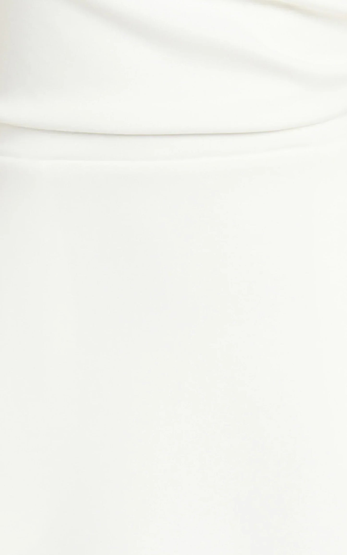 Macy Midi Dress High Neck A Line Dress in Off White