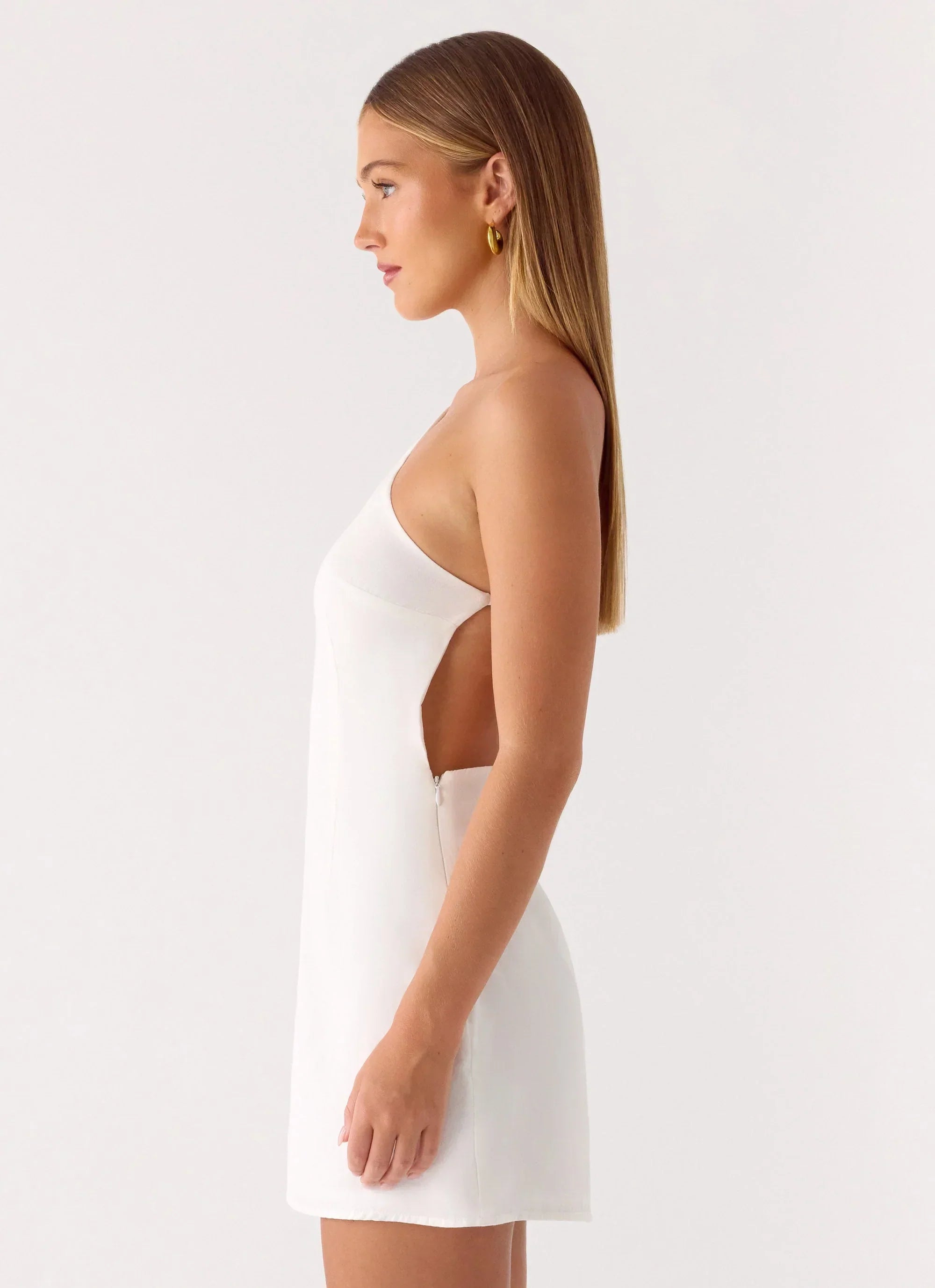 Willa Rose Mini Dress - White
