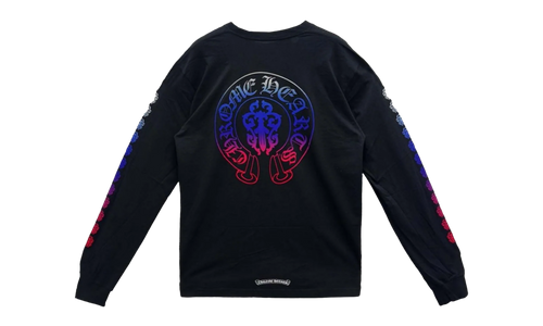 Gradient Dagger Horseshoe Long Sleeve Tee "Black" CHRM0789