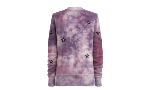 Tie Dye Stars Cardigan Sweater "Multi-Color" Y0W05279CC MUL