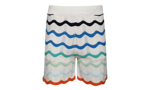 Gradient Wave Crochet Shorts "Orange / Multicolor" MS25 KW 981 01 MULT