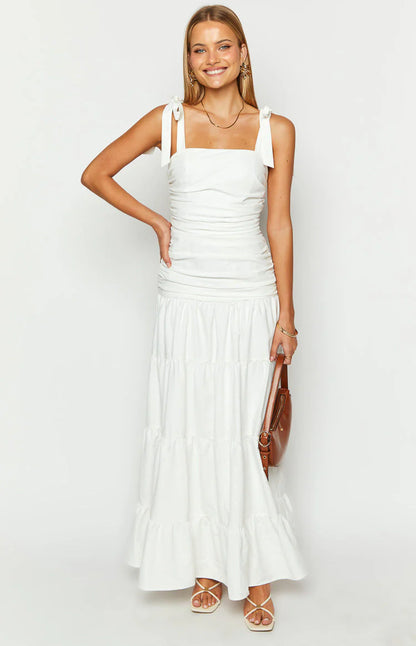 Tessa White Maxi Dress