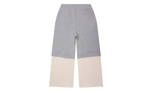 Double Layer Studded Sweatpant "Heather White" SAT005