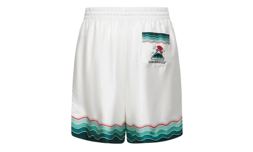 Montagne Ondulee Silk Shorts "White" MPF25 TR 012 03