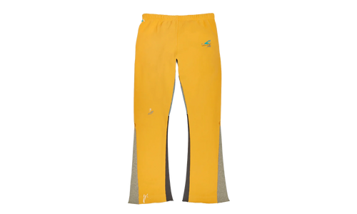 GD Logo Paint Splatter Flare Sweatpants "Yellow Black Multi" GDGLFSY