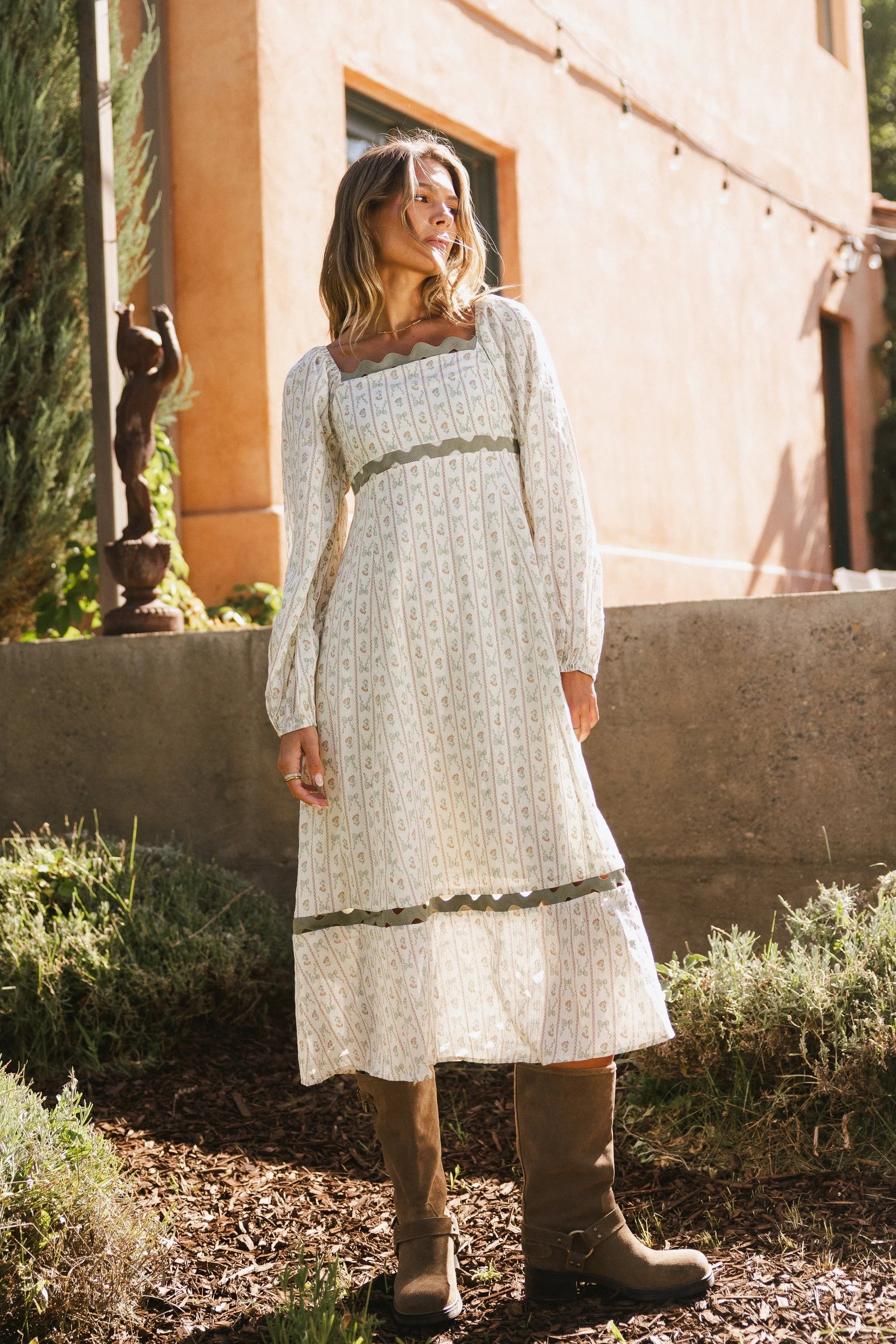 Mylo Bow Midi Dress