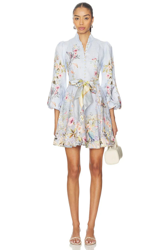 Rebellion Button Mini Dress