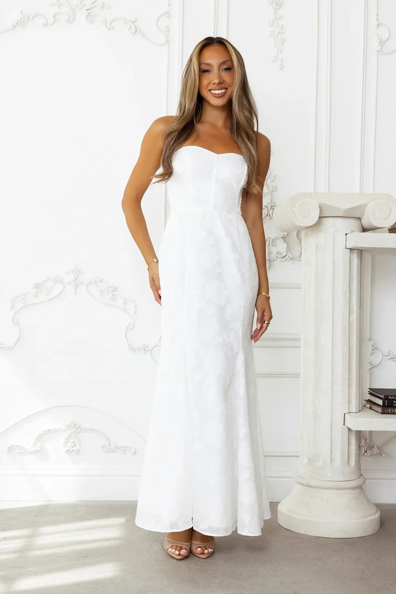 Sea Kissed Strapless Maxi Dress