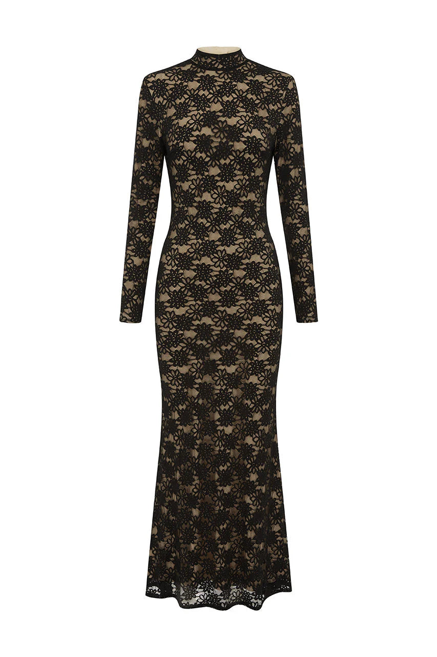 Maeya Maxi Dress - Black