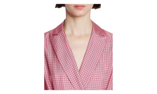 SILK WRAP DRESS "BOIS DE ROSE" RW DR0013 5743 A23 58