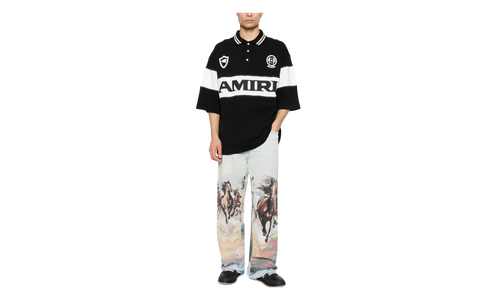 Sport Oversized Polo "Black" AMTOJR1003 001
