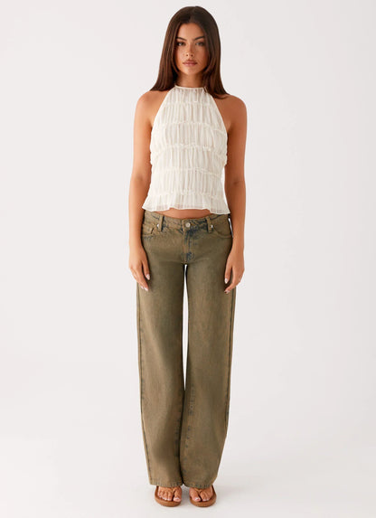 Bennie Halter Top - Ivory