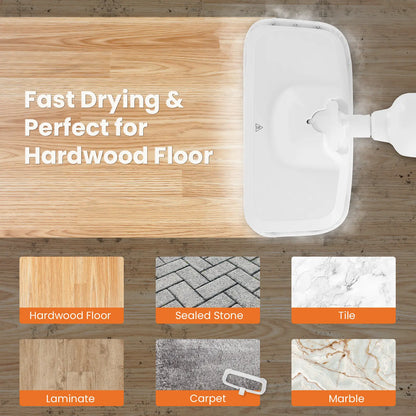 Lightweight Steam Mop Cleaner with Fast Heat & Multi Surface Cleaning
