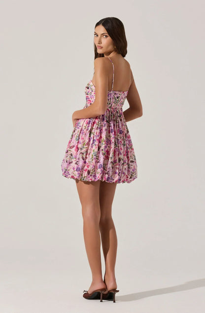 Bubble Floral Mini Dress
