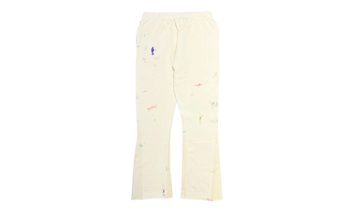 GD Logo Paint Splatter Flare Sweatpants "Cream Black Multi" GDGLFSC