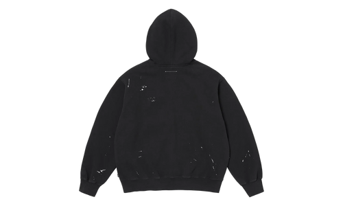 MM6 Maison Margiela Box Logo Zip Up Sweatshirt "SS26 - Black" SU27169