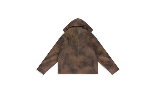 CLASSIC LEATHER JACKET "Green / Brown" WDWMOTW 0031