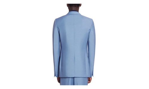 VIRGIN WOOL SINGLE-BREASTED JACKET "BLUE" RM JA0007 5858 P24 134