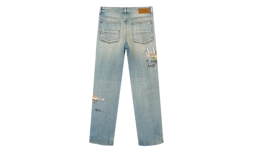 Chateau MX1 Straight Flare Jeans "Aged Indigo" AMBMJE1065 921
