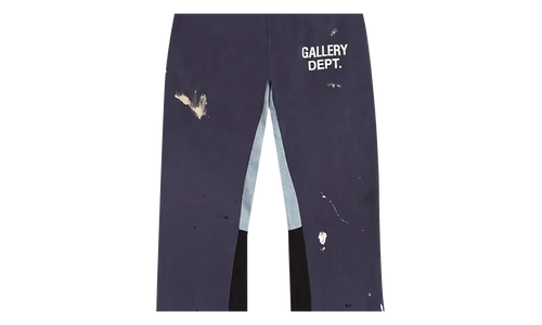 Painted Flare Sweatpants "Navy" GD030