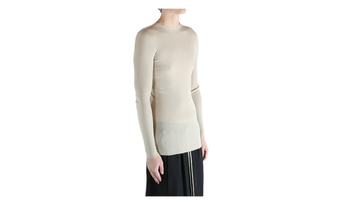 Ribbed Round Neck Top "Sand" RU01F2637 RIBM 138