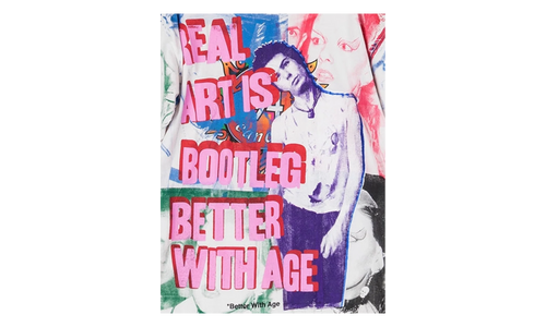 Bootleg Print Tee "White / Multicolor" BWA75